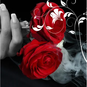 Rdeče Vrtnice DIY Diamond Vezenje Slikarstvo Doma Dekoracijo Romantično Cvetje Celoten Mozaik Obrti 5d Navzkrižno Šiv Kompleti za Needlework