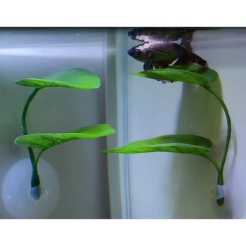 Dvo-Plastno Simulacije Okrasnih Listov Betta Rib Ostalo Drstenje Listov Betta Ribe Posteljo viseči mreži za Fish Tank Akvarij TP