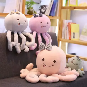 Kawaii plišastih morska riba igrače igrača za mačke soba dekor živali hobotnica lep otroci lutke ustvarjalne smešno darilo za otroke, otroci
