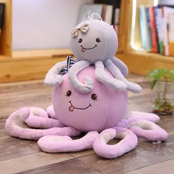 Kawaii plišastih morska riba igrače igrača za mačke soba dekor živali hobotnica lep otroci lutke ustvarjalne smešno darilo za otroke, otroci