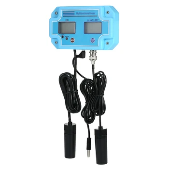 Delavca 3 v 1 pH/ES/TEMP Meter Vode Detektor Digitalni LCD zaslon Multi-funkcijo Multiparameter Kakovosti Vode Tester Monitor