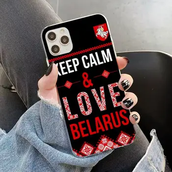 YNDFCNB Belorusija zastavo Primeru Telefon za iPhone 11 12 pro XS MAX 8 7 6 6S Plus X 5S SE 2020 XR primeru