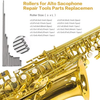 119Pcs/Set Alto Sax Saksofon Popravilo Delov Vijaki + Saksofon Vzmeti za Vgradnjo DIY Orodja Pihalni Instrument Dodatki