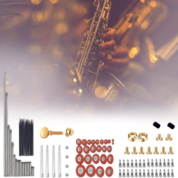 119Pcs/Set Alto Sax Saksofon Popravilo Delov Vijaki + Saksofon Vzmeti za Vgradnjo DIY Orodja Pihalni Instrument Dodatki