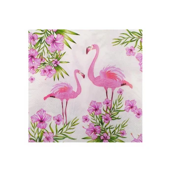 Nove barvne tiskane napkin Instagram slog pink flamingo Zahodni restavracija tkiva poročno zabavo za Enkratno uporabo brez vonja papirja tkiva