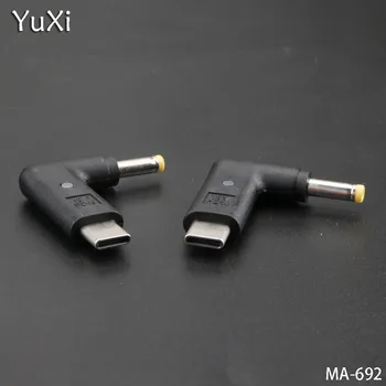 YuXi 1pcs/veliko Tipa C moški 4.0*1,7 mm moški Konvencionalno glavo Vtič priključek za Polnjenje Prenosni Telefon Ac Priključek 19V S svetilko