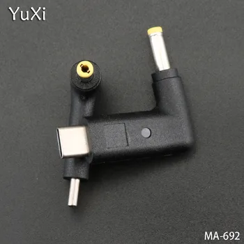 YuXi 1pcs/veliko Tipa C moški 4.0*1,7 mm moški Konvencionalno glavo Vtič priključek za Polnjenje Prenosni Telefon Ac Priključek 19V S svetilko