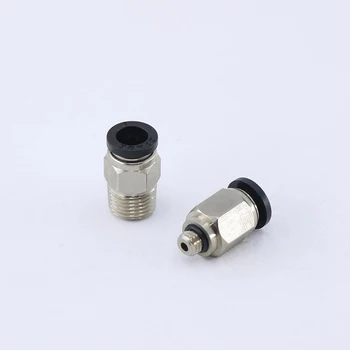 1 kos Mini Komolec PC/PL 4 mm 6 mm serije Black Pnevmatski Hitro Zraka, Cevni priključki mikro