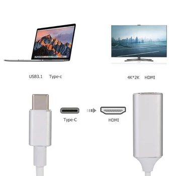 Visoka Kakovost USB-C Tip-C 3.1 za HDMI 4K 60Hz Tok Strele 3 Združljiva
