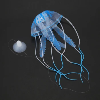 Svetlobna Umetno Meduze za Aquarium Fish Tank Ornament modra