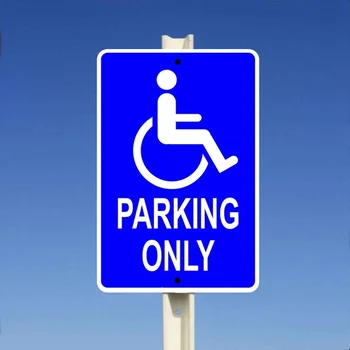 Ovira Parkiranje Samo Aluminij Kovinski Znak