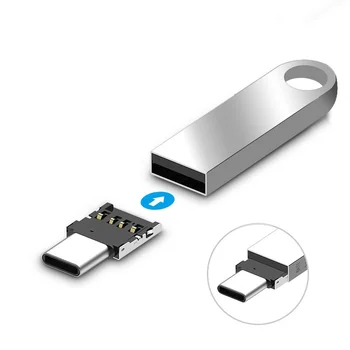 Tip C Do USB OTG Priključek za Telefon Adapter za USB Flash Drive S8 Note8 Android Telefon