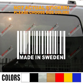 Narejen Na Švedskem UPC Črtnih kod Nalepke Nalepke Avto Vinil primerni za Saab, Volvo itd brez ozadja