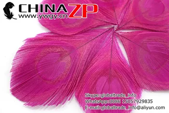 CHINAZP Tovarne 100 kozarcev/veliko Dobre Kakovosti Barvana Hot Pink Edinstveno Klesan Pav Perje Oči