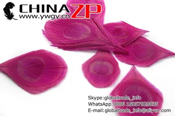CHINAZP Tovarne 100 kozarcev/veliko Dobre Kakovosti Barvana Hot Pink Edinstveno Klesan Pav Perje Oči