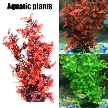 Akvarij Dekor Fish Tank Dekoracijo Ornament Ročno Plastike Rastlinskega Krajine Okraski VI-Vroče