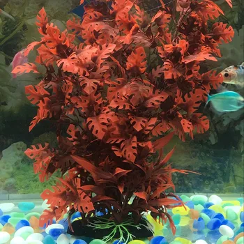 Akvarij Dekor Fish Tank Dekoracijo Ornament Ročno Plastike Rastlinskega Krajine Okraski VI-Vroče