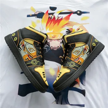 Anime čevlji Naruto cosplay copati Moški Ženske Priložnostne Dihanje Čevlji Zimski Visoko-top Iz Platno Čevlji Risanka Superge