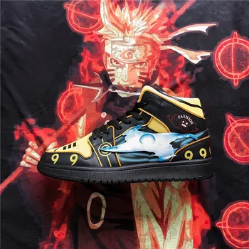 Anime čevlji Naruto cosplay copati Moški Ženske Priložnostne Dihanje Čevlji Zimski Visoko-top Iz Platno Čevlji Risanka Superge