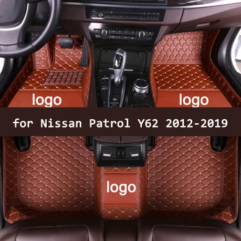APPDEE usnje Avto predpražnike za Nissan Patrol Y62 2012-2018 2013 2016 po Meri auto stopalo Blazinice avtomobilska preproga pokrov