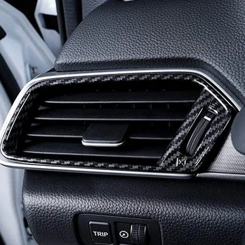 Ogljikovih Vlaken Vzorec ABS Strani Zraka Vent Vtičnico Kritje Trim Fit za Honda Accord 2018