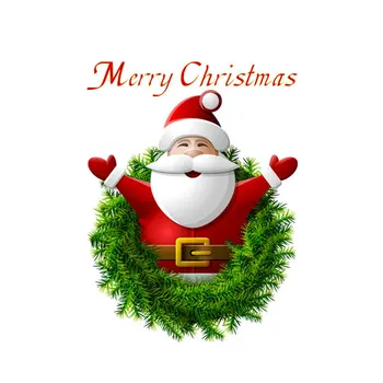 Vesel Božič 20x27cm Božič Žogo Elk Santa Claus Nalepko Domov/Nakupovanje Trgovina Okno Predstavitev Stenske Nalepke Dekoracijo Božič
