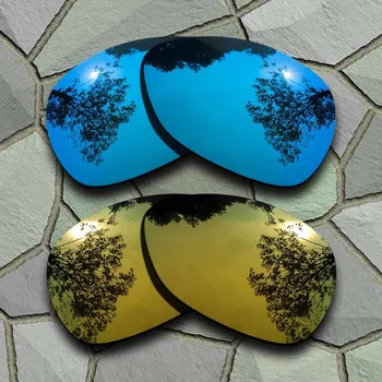 Sky Blue&Rumeno Zlato Polarizirana sončna Očala Zamenjava Leč za Oakley Crosshair 2012