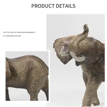 Nove Mehke Gume Simulacije Divji Moški Slon Igrača za Otroke Darilo Srčkan Lutka Okraski Živali Moškega Slon Model