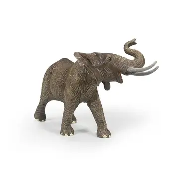 Nove Mehke Gume Simulacije Divji Moški Slon Igrača za Otroke Darilo Srčkan Lutka Okraski Živali Moškega Slon Model
