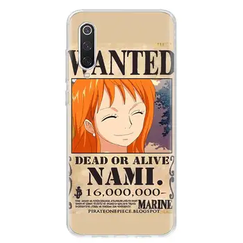 Anime Luffy Ene Pice Silikonski Mehko Telefon Primeru Za Xiaomi Opomba 10 Mi 10 9 8 CC9 5X 6X A1 A2 A3 F1 F2 Pro Lite + Lupini Coque