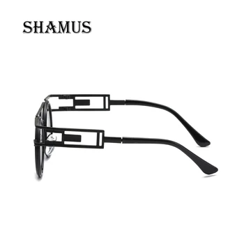 SHAMUS Okrogla sončna Očala Ženske Top Moda, Sunglass, Unisex Kovinskih Očal Letnik Moški Odtenki Očala 2018 Sunglass