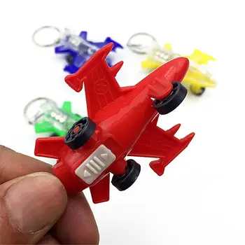 Mini Letalo LED Light-Up Igrače Keychain Pogodbenice Prednost Otroci Igrače Darilo Pripomočkov Vrečko Obesek