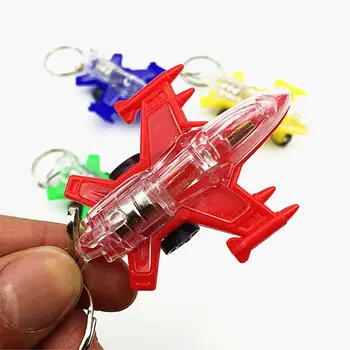Mini Letalo LED Light-Up Igrače Keychain Pogodbenice Prednost Otroci Igrače Darilo Pripomočkov Vrečko Obesek
