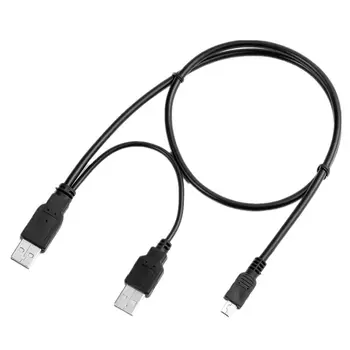 USB moški na USB moški /mini 5pin male Y PC Polnilnik+SINHRONIZACIJO Podatkov Kabel Kabel Za Lomega eGo USB 2.0 Prenosni Trdi Disk
