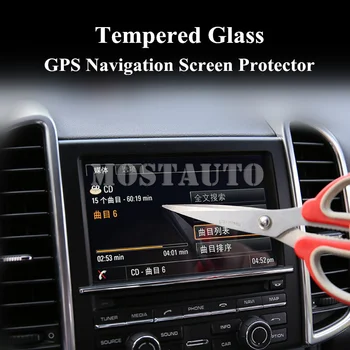 Za Porsche Cayenne, Kaljeno Steklo, GPS Navigacija Screen Protector za obdobje 2011-1pcs Avto Dodatki Notranjost Avtomobila Dekor Avto Trim