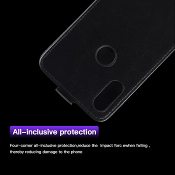 !ACCEZZ Flip Primeru Telefon Za Xiaomi Redmi Opomba 7 360 Stopinj Polni zaščitni Pokrov S Kartico Žep Za Redmi Opomba 7 Lupini Primerih