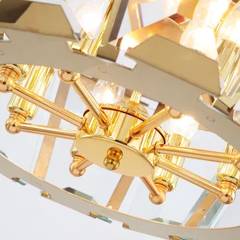 Nordijska modela Kristalni Lestenec Razsvetljavo, Kuhinjo, Spalnico, Art deco LED dnevna soba Stropni Lestenec Začasno Svetilke svetilke