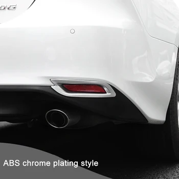 QHCP Spredaj Zadaj Meglo Lučka Okvir Nalepke Kritje ABS Chrome Ogljikovih Vlaken Stil Črni Avto Dodatki 1Pair Primerni Za Toyota Camry 2018