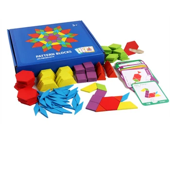 Otroške Puzzle Nastavite Pisane Baby Izobraževanje Lesene Igrače Otrok, Učenje, Razvoj Igrače 155 Bloki