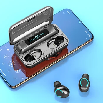 TWS F9-9 Brezžična tehnologija Bluetooth 5.0 V Uho Čepkov na Dotik za Nadzor Slušalke Binaural