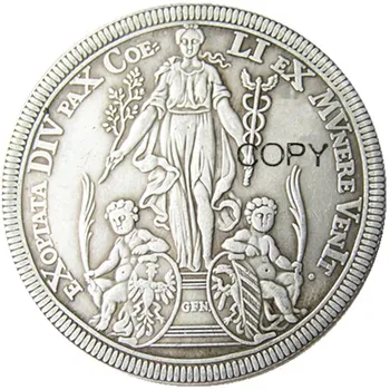 Nemčija, 1 Thaler 1698 Silver Plated Kopija Kovanca