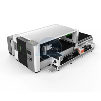 Nemčija IPG Visoko Natančnost 1mm Alu Laserski rezalni Stroj Fiber Laser rezalni stroj, 1KW
