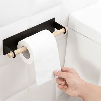1PC Toaletni Papir Držalo za Obešanje Traceless Praktično Stenske Toaletni Papir Držalo Kopalnica Tkiva Držalo za Kuhinjo 24