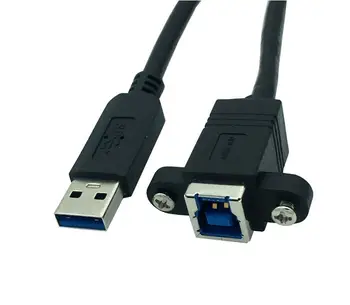 30 CM 1 ft 5Gbps USB 3.0 Tip A AF Moški B Ženski konektor za kabel adapter z panel mount kabel
