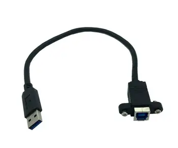 30 CM 1 ft 5Gbps USB 3.0 Tip A AF Moški B Ženski konektor za kabel adapter z panel mount kabel