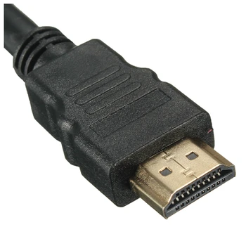 Črna 5 Metrov 1,5 m HDMI Moški-3 RCA Audio Video Kabel AV vmesnik Za HDTV 1080P #8