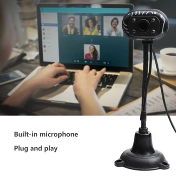H3 Novi HD Webcam PC Digitalni USB Kamera za Snemanje Videa z Mikrofonom Nadgradnjo