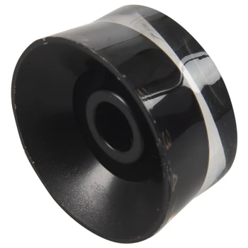 4-Delni Black Akril + Plastični cilinder Kitara Hitrost Bell Gumb za Glasnost Zvonjenja Nadzor Gumb 6 mm