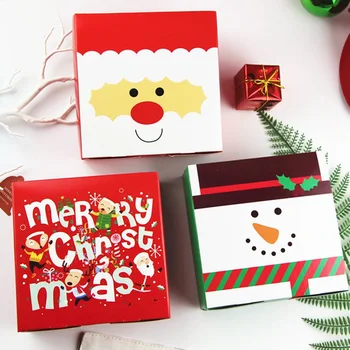 Božič Design 1pcs Darilo Zaviti Skladiščenje Papirja, Škatle, Kot Darilni Embalaži DIY Tri Slog Bonboni, Čokoladni Paket Vesel Božič