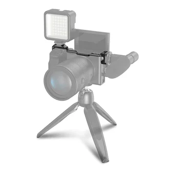 Hladno Čevelj Adapter Premestitev Pločevina Aluminij Zlitine Fotoaparat Vlogging Vesa za Sony A6300/A6400 Fotografija Dodatki